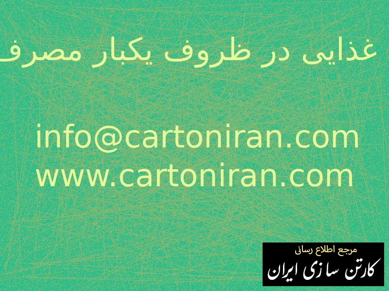 بسته بندی مواد غذایی در ظروف یکبار مصرف